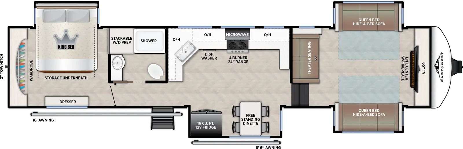 Blackthorn 3865FLR Floorplan